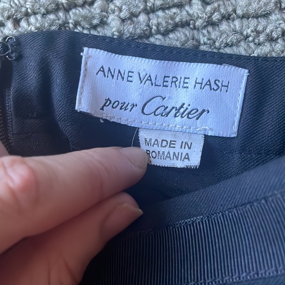 Anne Valerie Hash pour Cartier Black Cotton Mid-Length Skirt - Picture 2 of 8